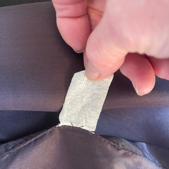 COPY - EUC Full Length Wool Coat w/Fur Trimmed Hood, Chocolate Brown, Size 12 - Picture 12 of 13